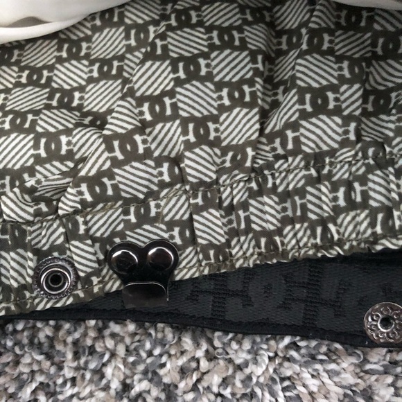 Men DC GREEN Snow pants with Orange suspenders - Picture 10 of 16